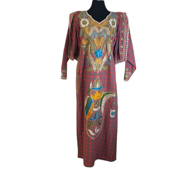 Vintage Handmade Embroidered Middle Eastern Kaftan- See measurements for Size - Picture 2 of 9